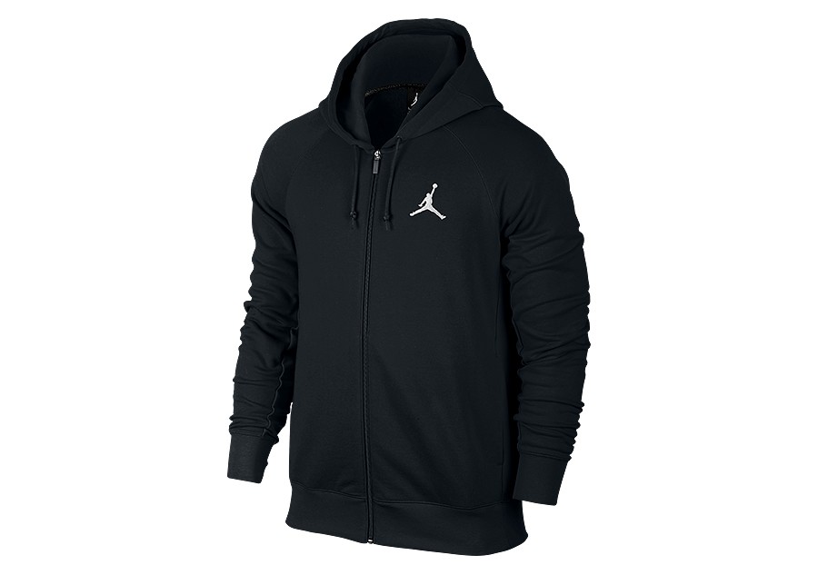 NIKE AIR JORDAN FLIGHT LITE HOODIE BLACK