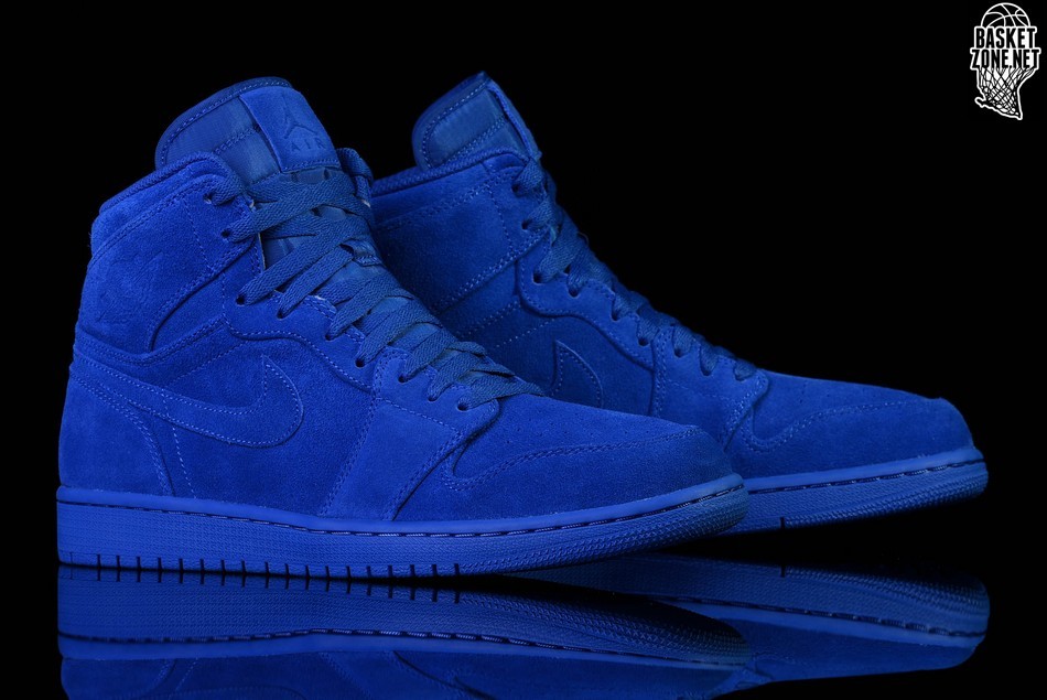 all blue suede jordan 1