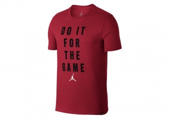 NIKE AIR JORDAN JMTC 'FOR THE GAME' TRAINING TEE GYM RED