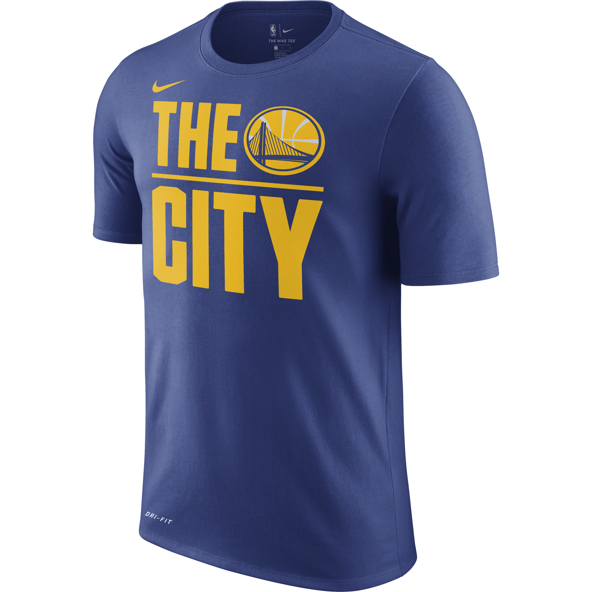 NIKE NBA GOLDEN STATE WARRIORS DRY TEE RUSH BLUE