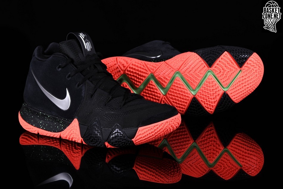 kyrie 4 black and pink