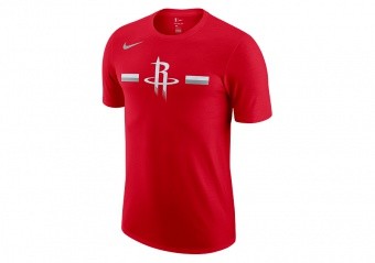 NIKE NBA HOUSTON ROCKETS LOGO DRY TEE UNIVERSITY RED