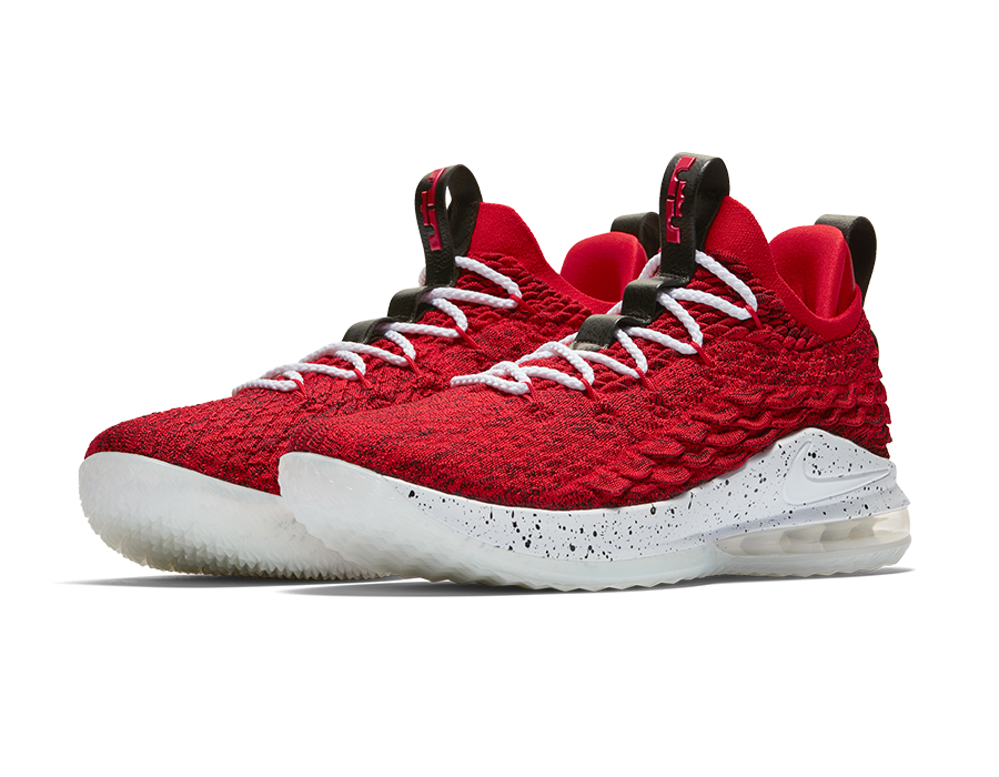 lebron 15 low university red