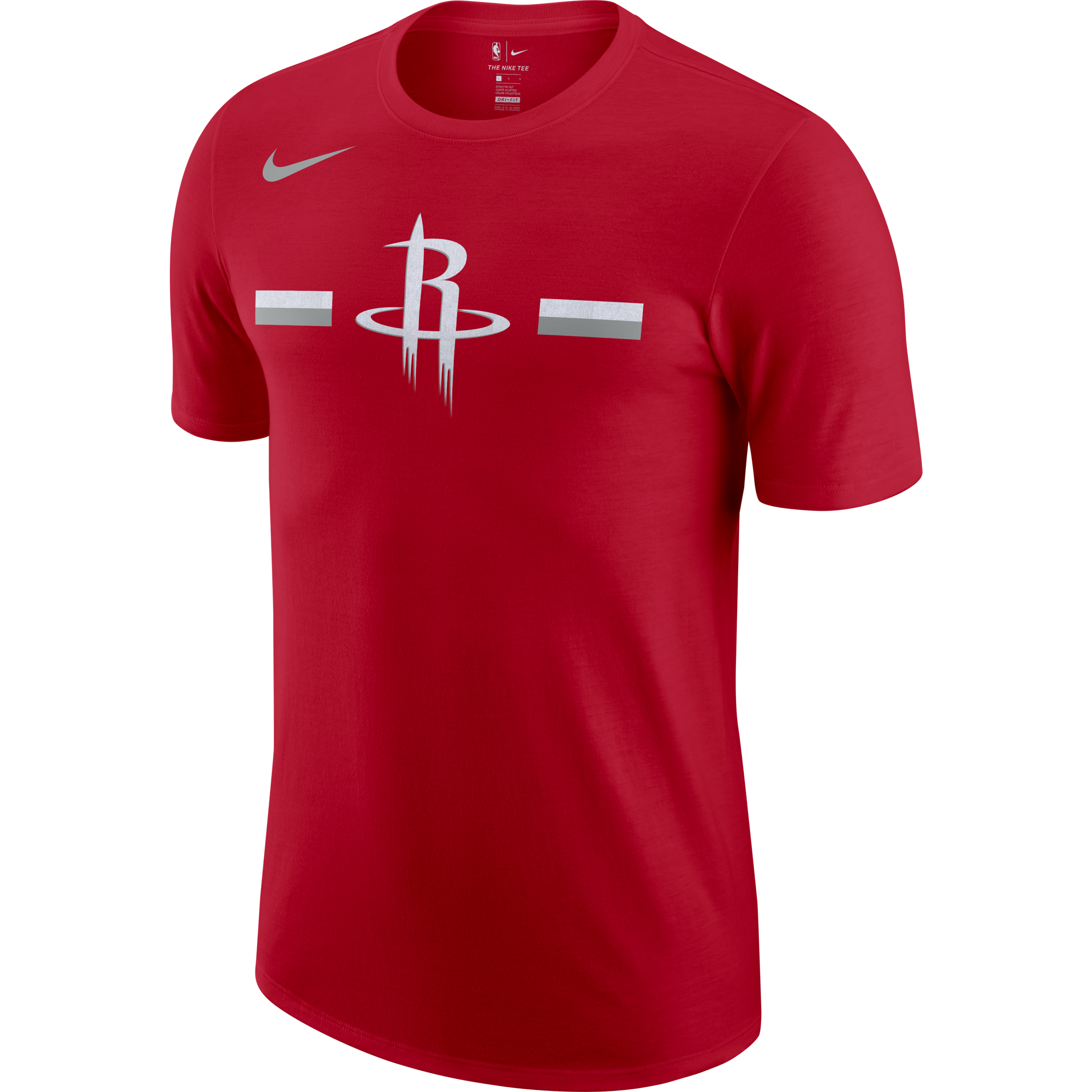 NIKE NBA HOUSTON ROCKETS LOGO DRY TEE UNIVERSITY RED