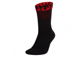 NIKE ELITE CREW - GFX 1 SOCKS BLACK