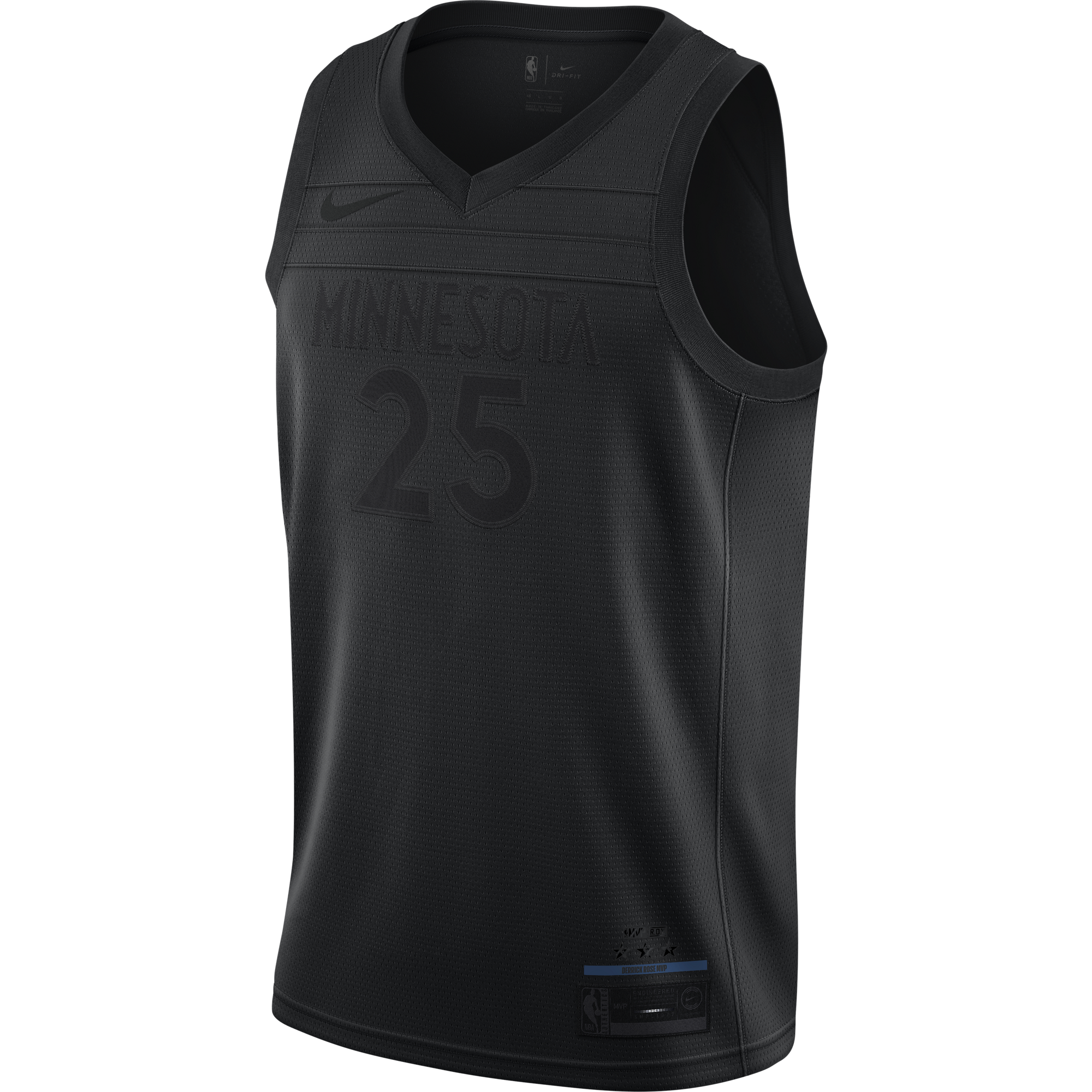 NIKE NBA MVP DERRICK ROSE SWINGMAN JERSEY BLACK