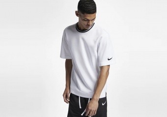 NIKE HOOPXFLY DRI-FIT TOP WHITE