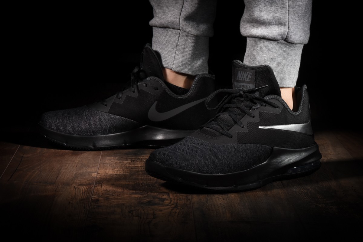 NIKE AIR MAX INFURIATE 3 LOW TRIPLE BLACK