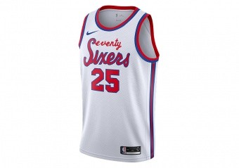 NIKE NBA PHILADELPHIA 76ERS BEN SIMMONS CLASSIC EDITION SWINGMAN JERSEY WHITE