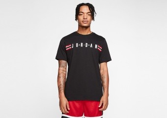 NIKE AIR JORDAN CREW TEE BLACK