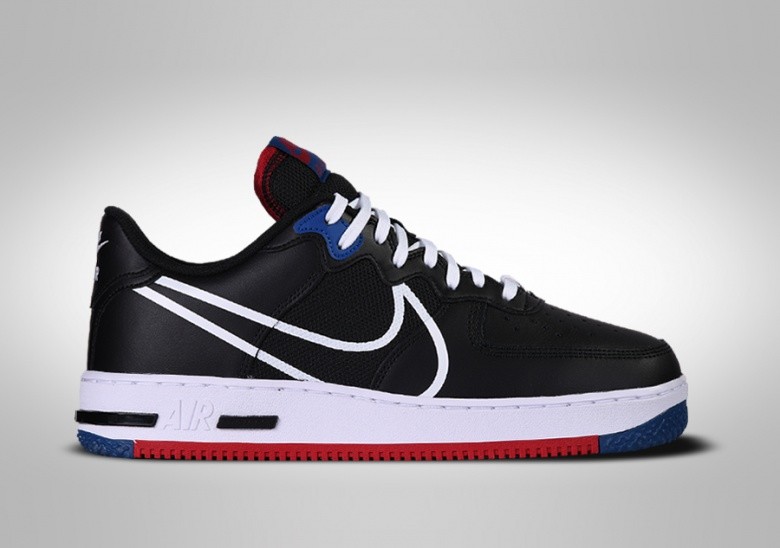 Nike Air Force 1 React Black/Blue/Red Men's Shoe - Hibbett