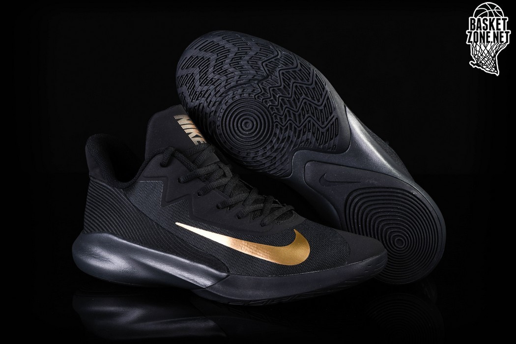 nike air precision black and gold