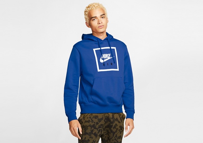 NIKE AIR SPORTSWEAR PULLOVER HOODIE GAME ROYAL