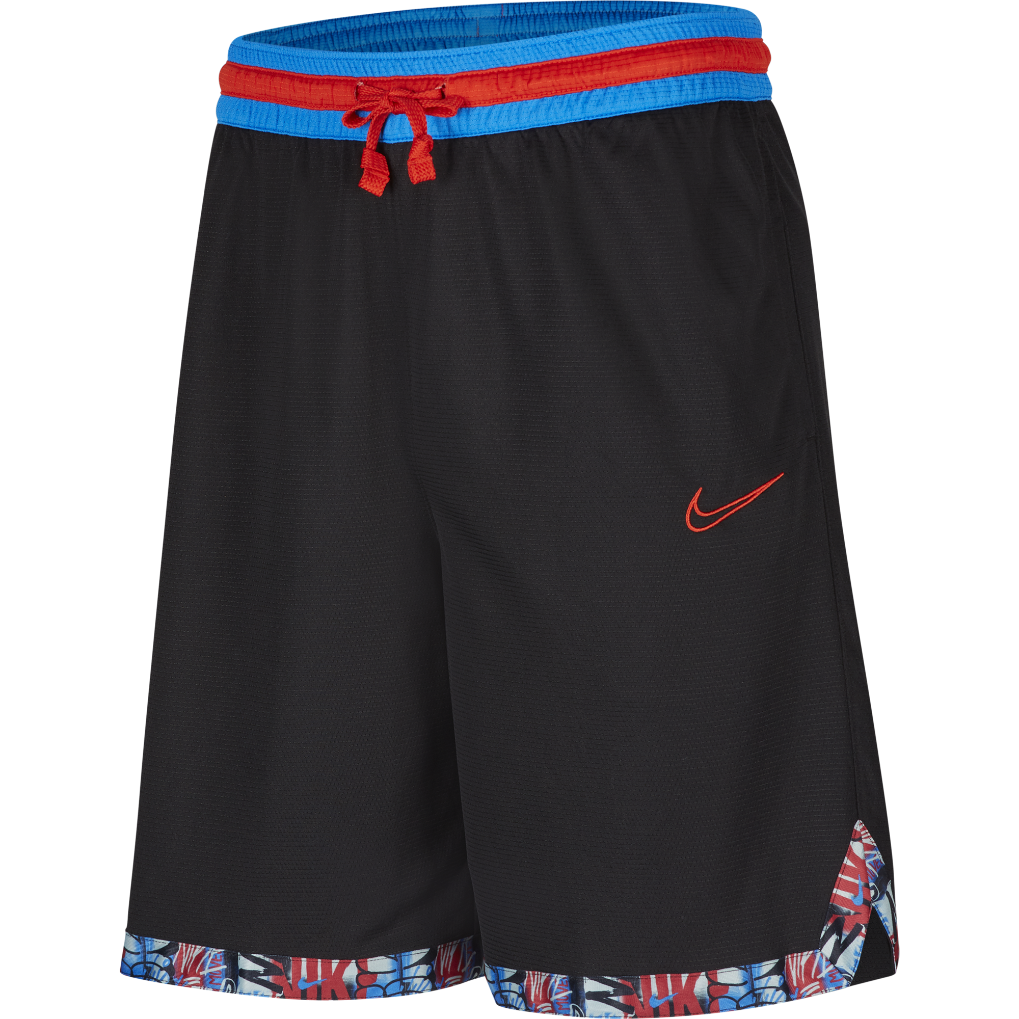 NIKE DRI-FIT DNA BASKETBALL SHORTS BLACK CHILE RED