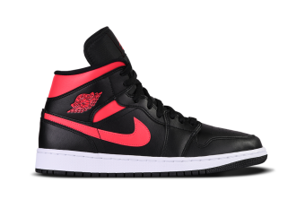 NIKE AIR JORDAN 1 RETRO MID WMNS BLACK SIREN RED