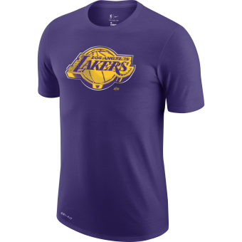 NIKE NBA LOS ANGELES LAKERS EARNED EDITION LOGO DRI-FIT TEE COURT PURPLE