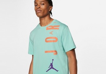 NIKE AIR JORDAN STRETCH CREW TEE LIGHT DEW