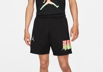 NIKE AIR JORDAN SPORT DNA MESH SHORTS BLACK