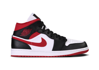 NIKE AIR JORDAN 1 RETRO MID BLACK GYM RED