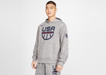 USA NIKE SPOTLIGHT HOODIE DARK GREY