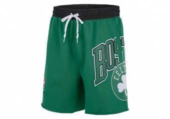 NIKE NBA BOSTON CELTICS COURTSIDE 75 FLEECE SHORTS GREEN