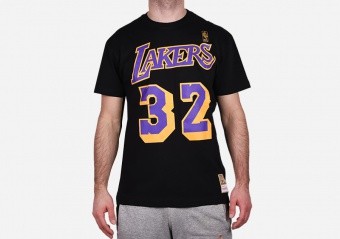 MITCHELL & NESS NAME&NUMBER TEE LOS ANGELES LAKERS – MAGIC JOHNSON
