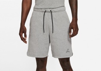 NIKE AIR JORDAN ESSENTIALS FLEECE SHORTS CARBON HEATHER