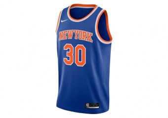 NIKE NBA NEW YORK KNICKS JULIUS RANDLE SWINGMAN JERSEY ICON EDITION 2020 RUSH BLUE