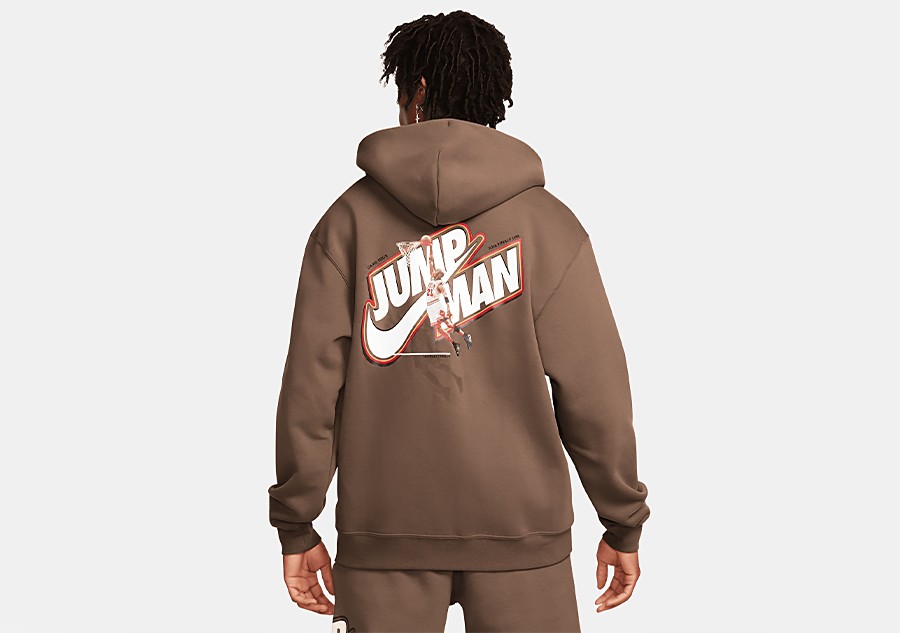 air jordan brown hoodie