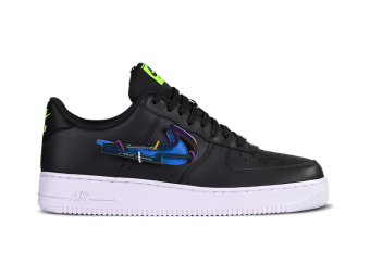 NIKE AIR FORCE 1 LOW PREMIUM CARABINER BLACK WHITE