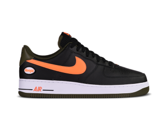 NIKE AIR FORCE 1 LOW HOOPS BLACK UNIVERSITY GOLD