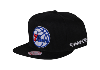 MITCHELL & NESS ENGLISH DROPBACK SNAPBACK NBA PHILADELPHIA 76ERS