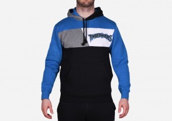 MITCHELL & NESS COLOR BLOCKED FLEECE HOODIE MINNESOTA TIMBERWOLVES