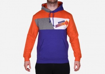 MITCHELL & NESS COLOR BLOCKED FLEECE HOODIE PHOENIX SUNS