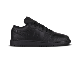 NIKE AIR JORDAN 1 RETRO LOW GS TRIPLE BLACK
