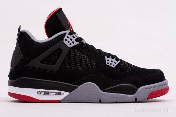 NIKE AIR JORDAN 4 RETRO BRED BLACK CEMENT price 135.00 Basketzone
