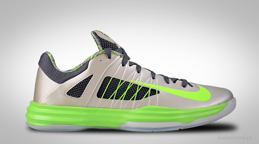 NIKE LUNAR HYPERDUNK 2012 LOW GREY ELECTRIC GREEN