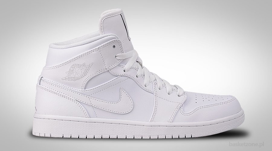 NIKE AIR JORDAN 1 RETRO MID ALL WHITE