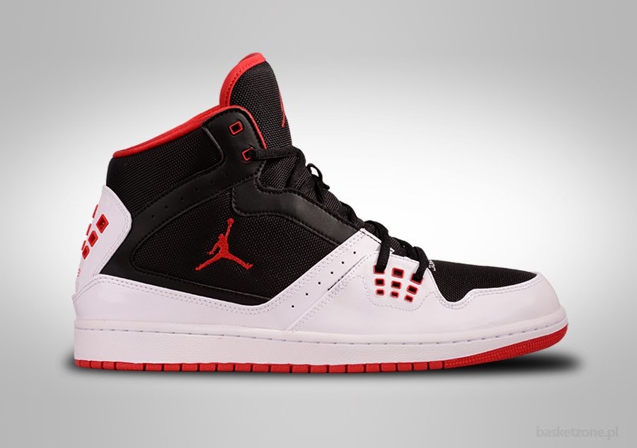 NIKE AIR JORDAN 1 FLIGHT BLACK TRUE RED WHITE